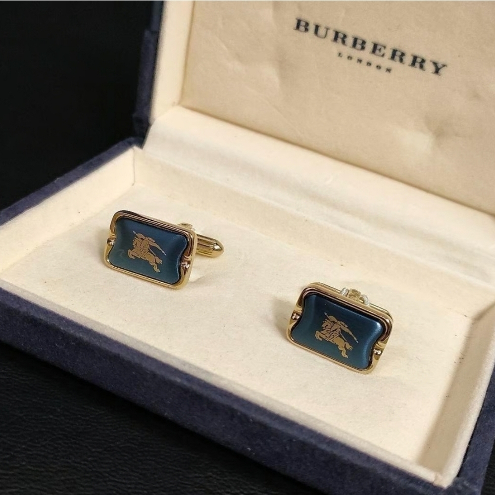 Burberry Blue Seahorse Cufflinks